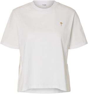 SLFELLA SS EMB BOXY TEE FT