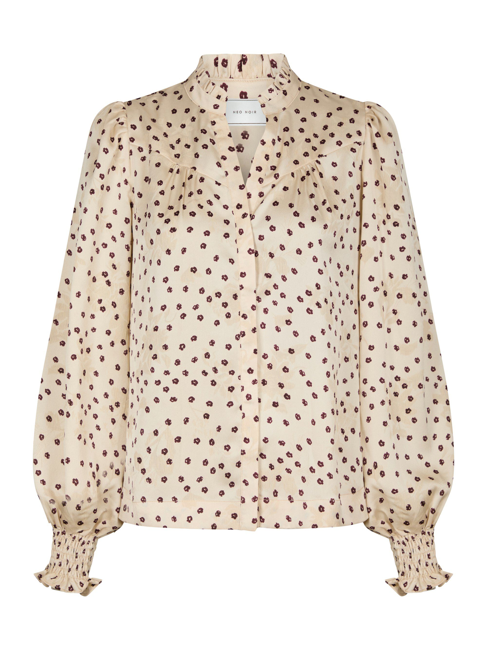 Astrida Flower Jacquard Blouse
