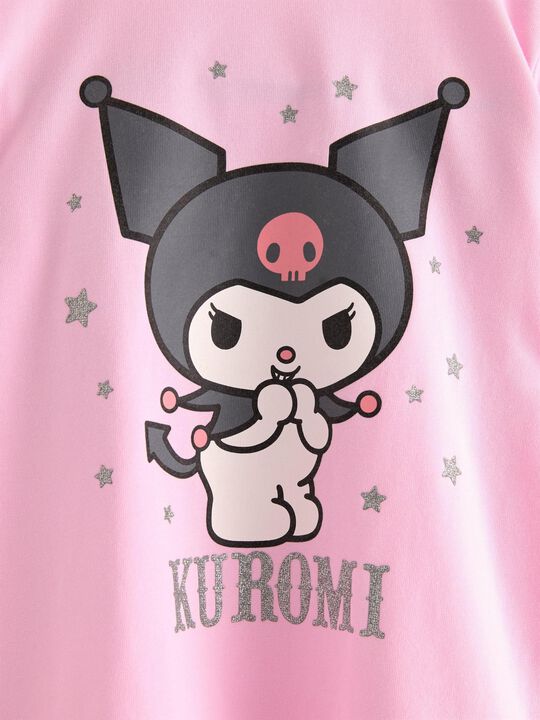 Top i blød bomuldsjersey med lange