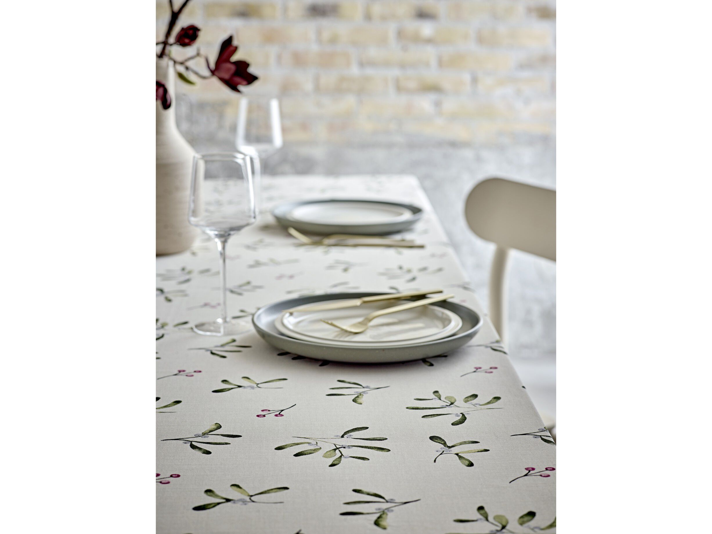 Juleduk 140x250 Mistletoe Nature