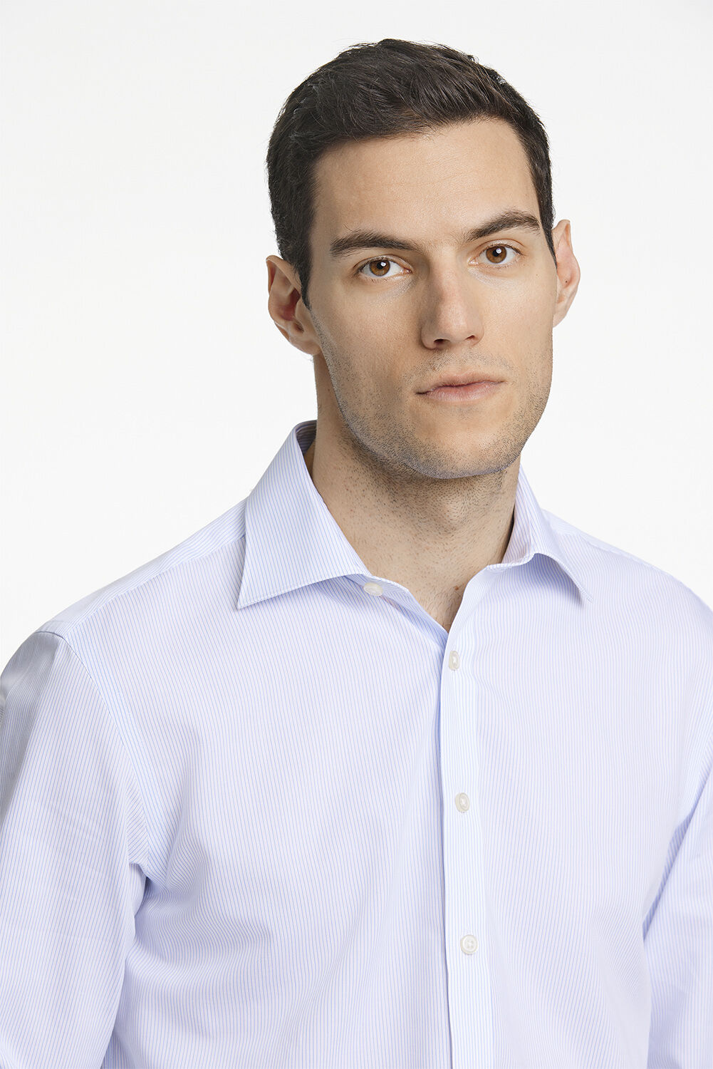 Technical striped shirt L/S