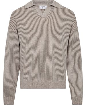 Ribbed Polo Shirt