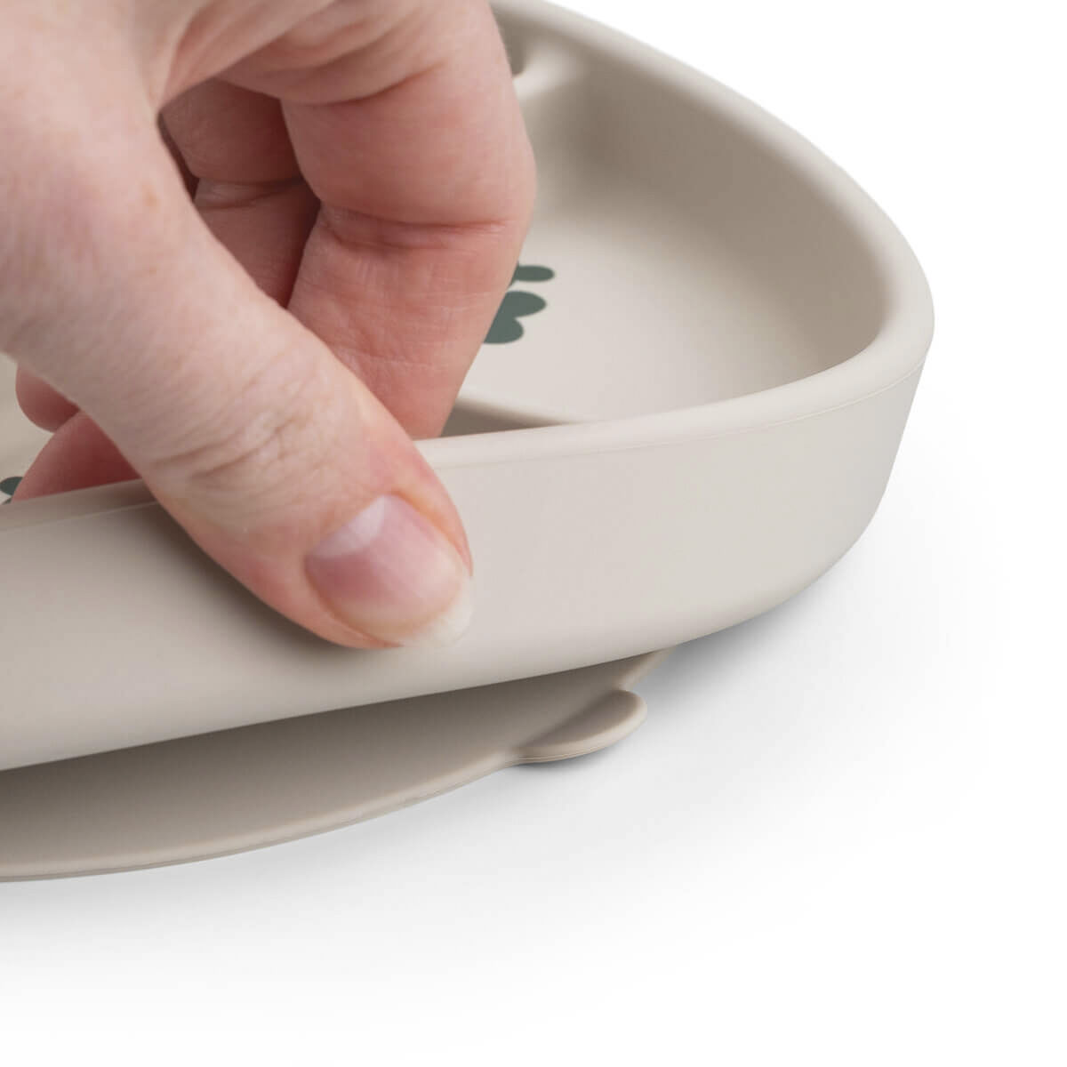 Stick&Stay inddelt tallerken Tiny farm Sand