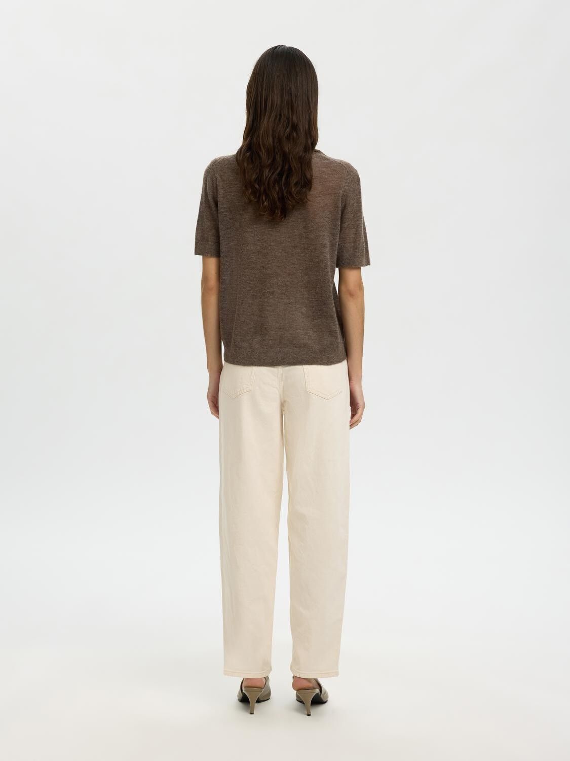 Slfshirley 2/4 Knit O-Neck Noos