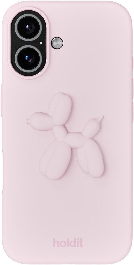 Silicone Sticker Pale Pink Balloon Dog