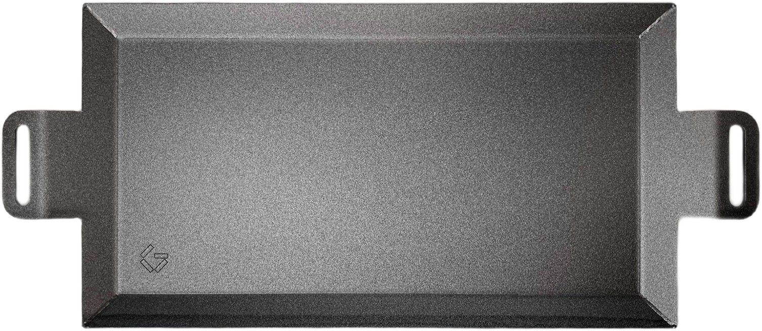 Stegeplade - carbonst&aring;l - 62x27 cm