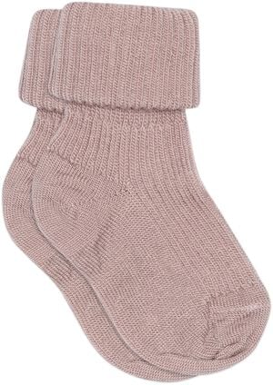 ANKLE WOOL RIB TURN DOWN