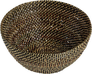 Brødkurv rund 21 x 9,5 cm Lys/Mørk brun Nito flet