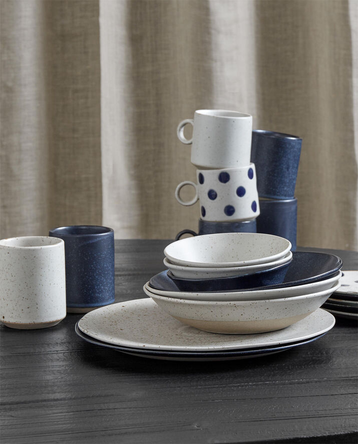 GRAINY soup plate, sand