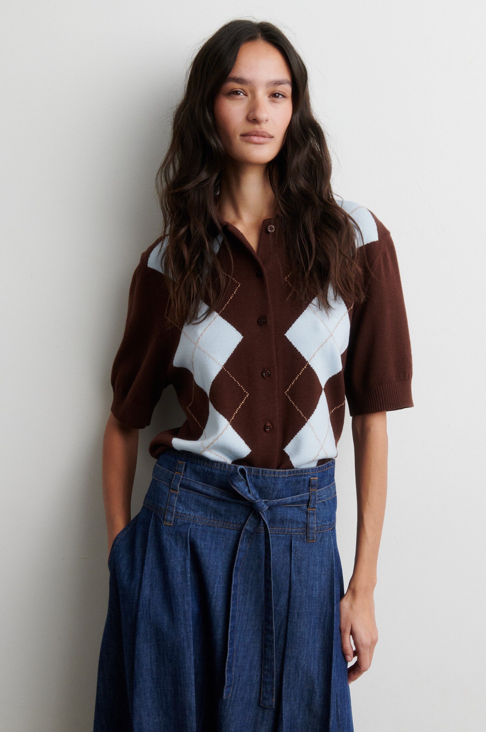 Shailene Merino Blend Knit Cardigan