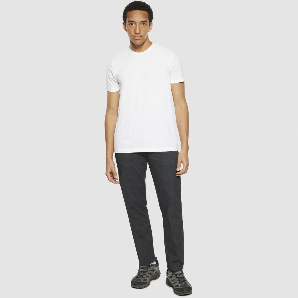 CHUCK regular flannel herringbone chinos - GOTS/Vegan