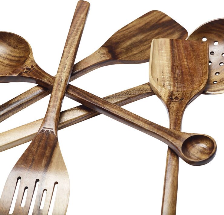 Wooden Utensil Skimmer Spoon