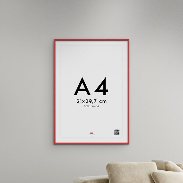 Poster&Frame - Red wood 50x70cm