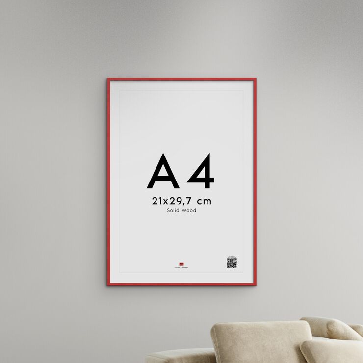 Poster&Frame - Red wood 50x70cm