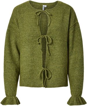 PCSALLY REV FRILL CARDIGAN KNIT NOO