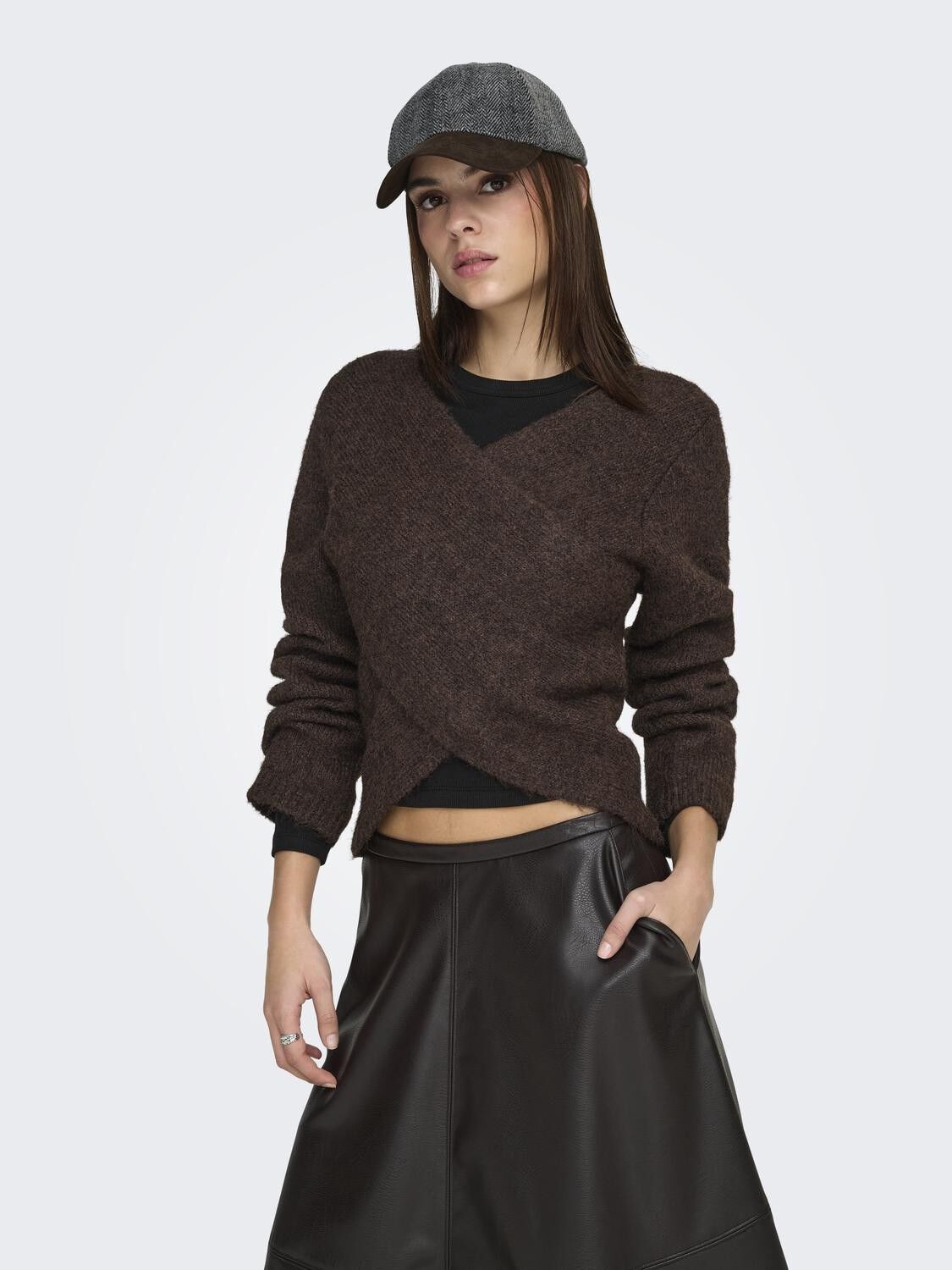 ONLZAGGIE LIFE LS V-NECK REVERSIB E