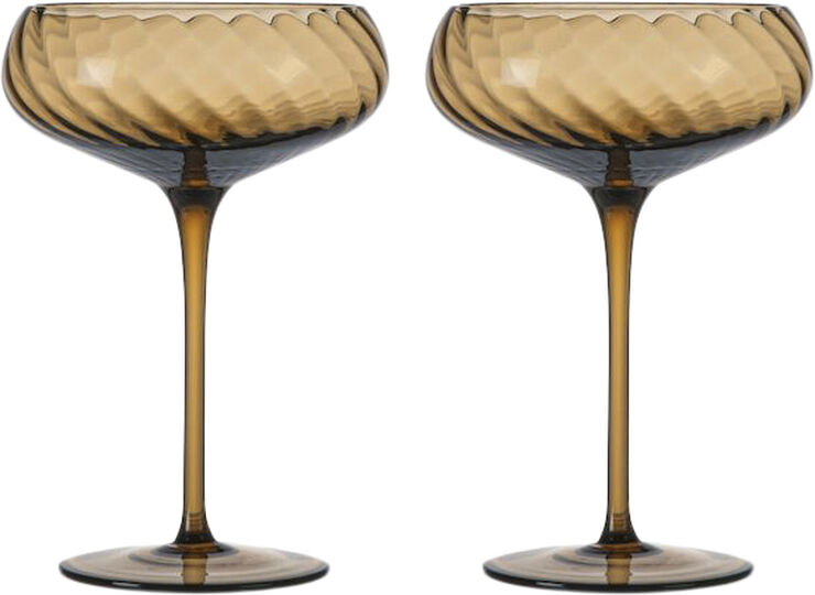 Champagne saucer Opacity 2pcs/set
