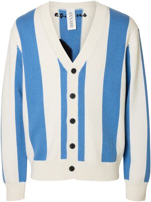 ANRDIGO LS KNIT STRIPE CARDIGAN