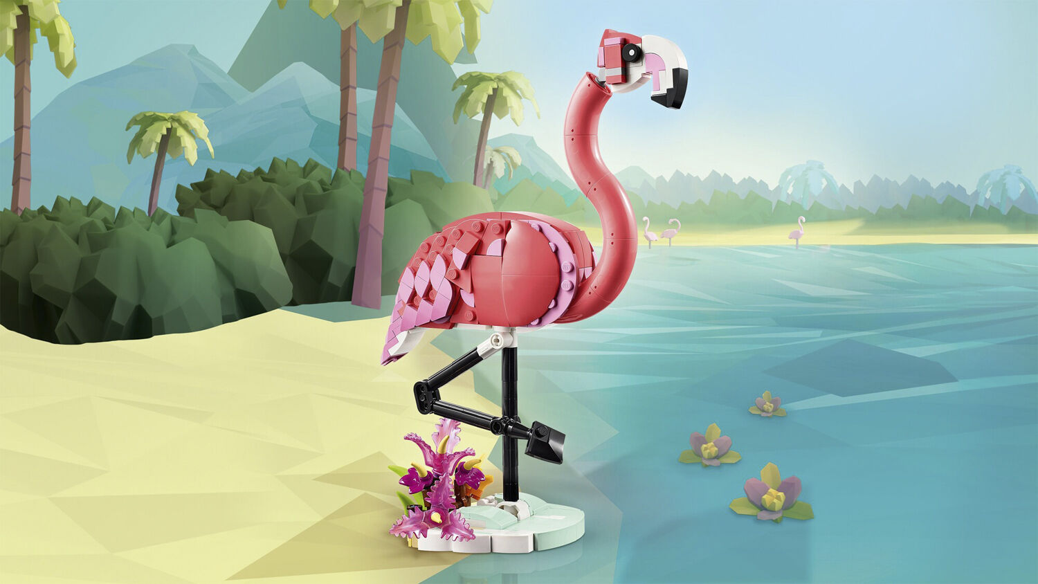 Vilde dyr - Pink flamingo 31170
