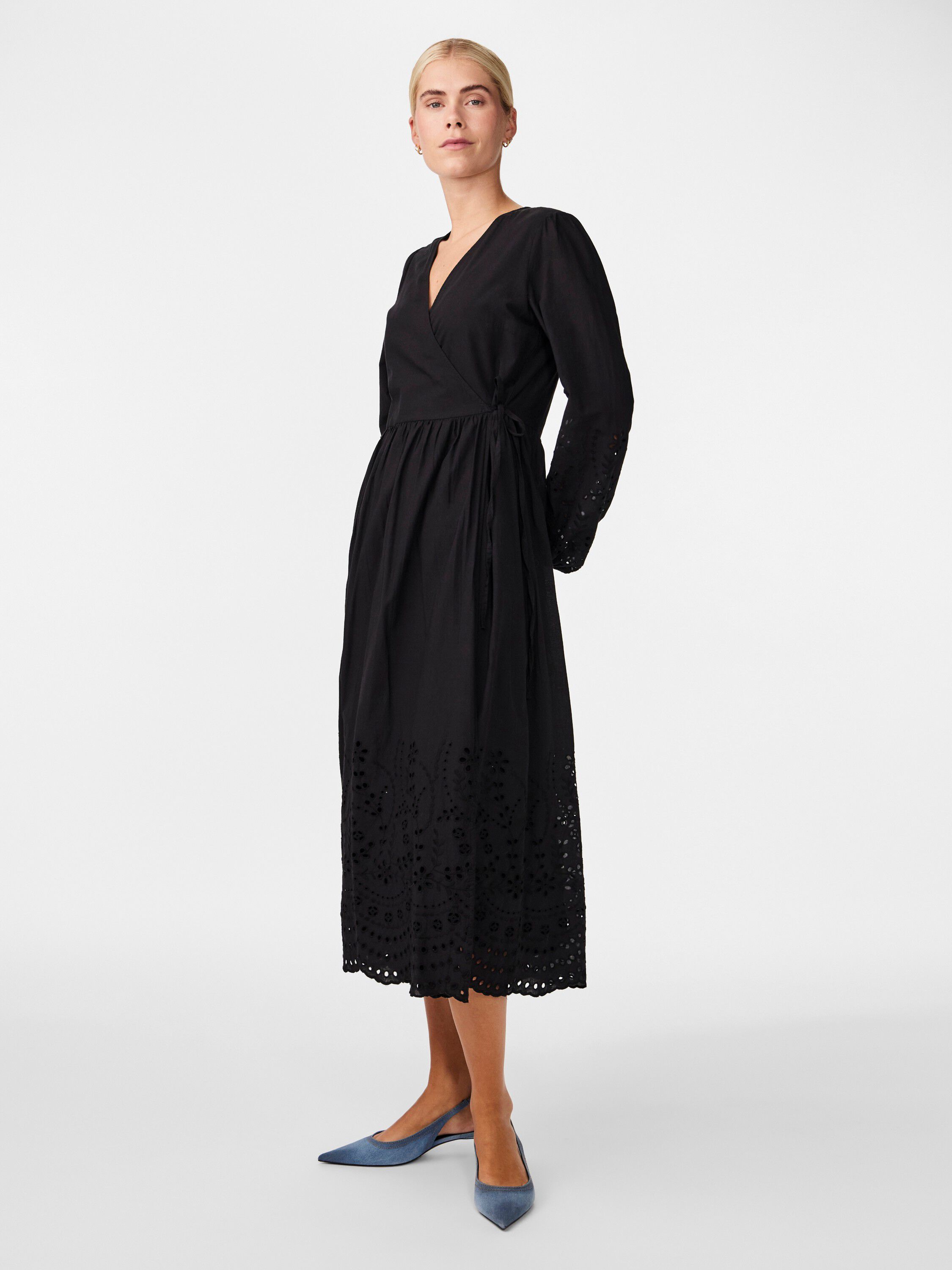 YASLUMA LS LONG WRAP DRESS S. NOOS