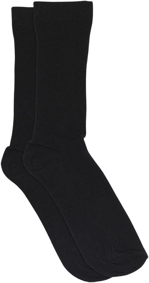 Fine cotton rib socks