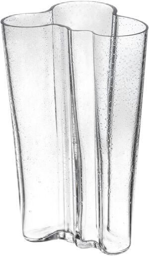 Aalto vase 201mm bobleglas klar