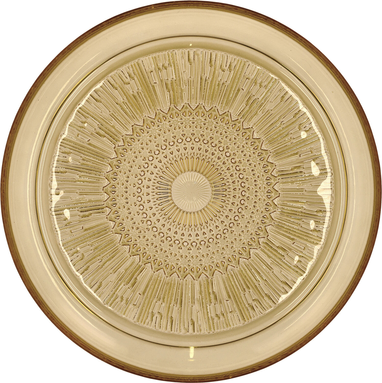 Glasstallerken Kusintha 25 cm Amber