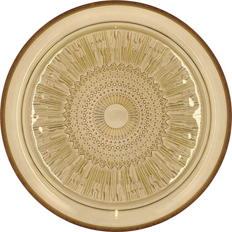 Glasstallerken Kusintha 25 cm Amber