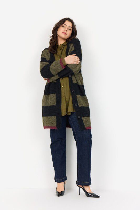 Curvy WA-JOLIE 2 Cardigan M&oslash;rk sand