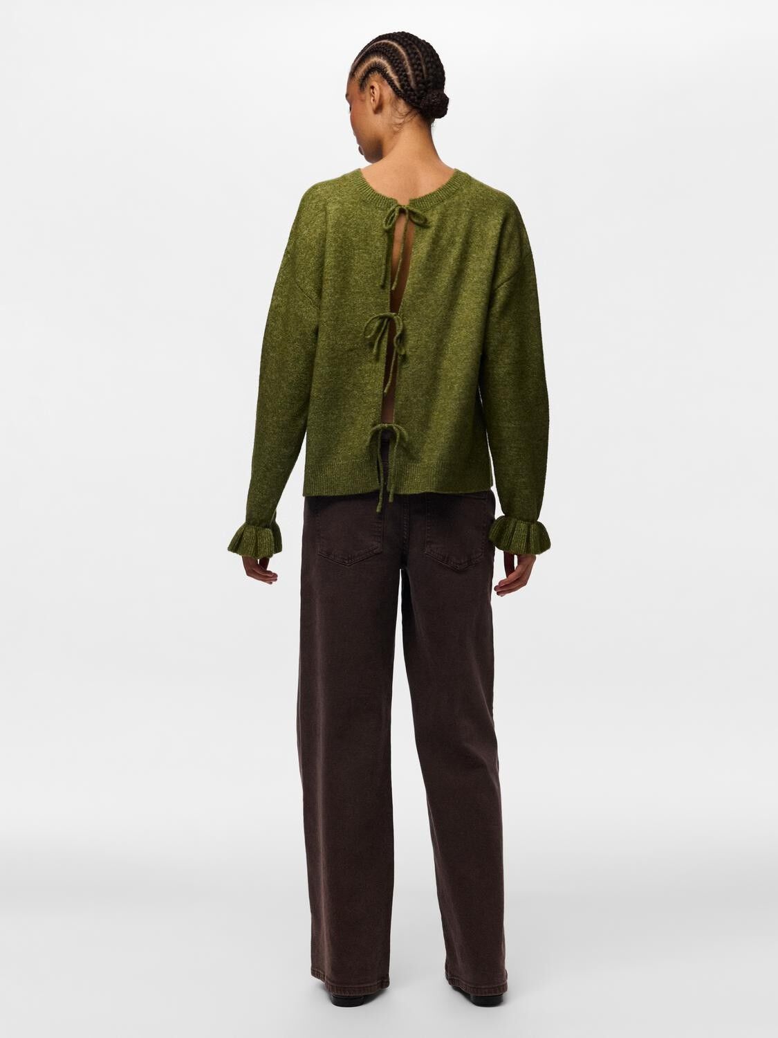 Pcsally Rev Frill Cardigan Knit Noos Bc