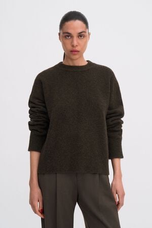 wool yak crewneck sweater