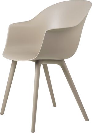 Bat Dining Chair - Un-Upholstered, Plastic base, Monochrome, Outdoor (