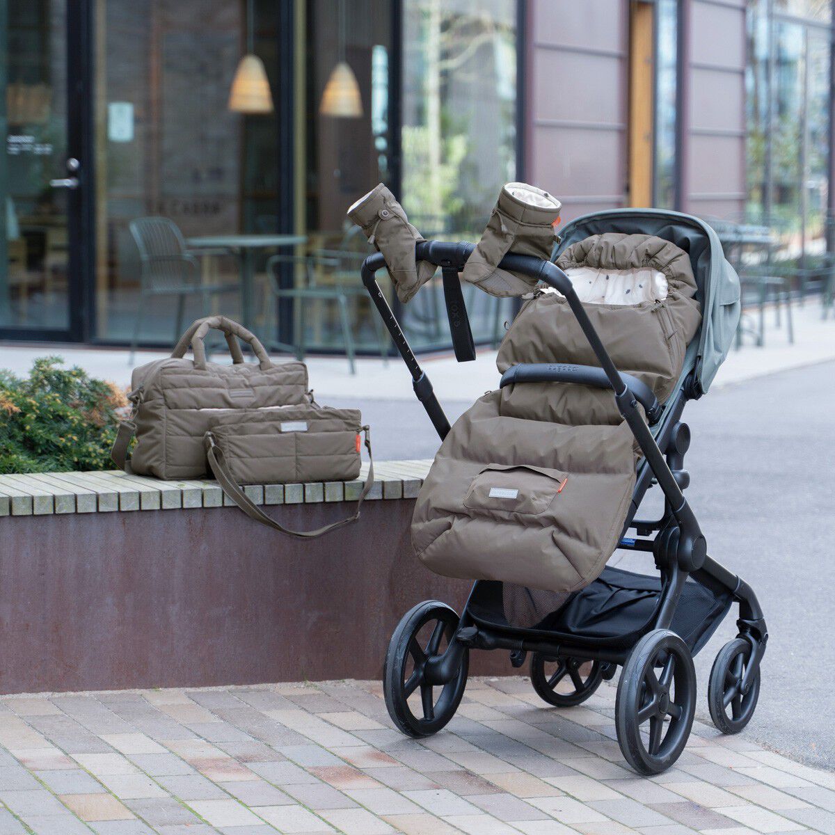 Barnevognsorganiser Taupe