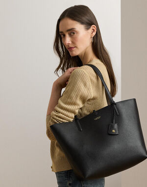 Faux-Leather Reversible Tote