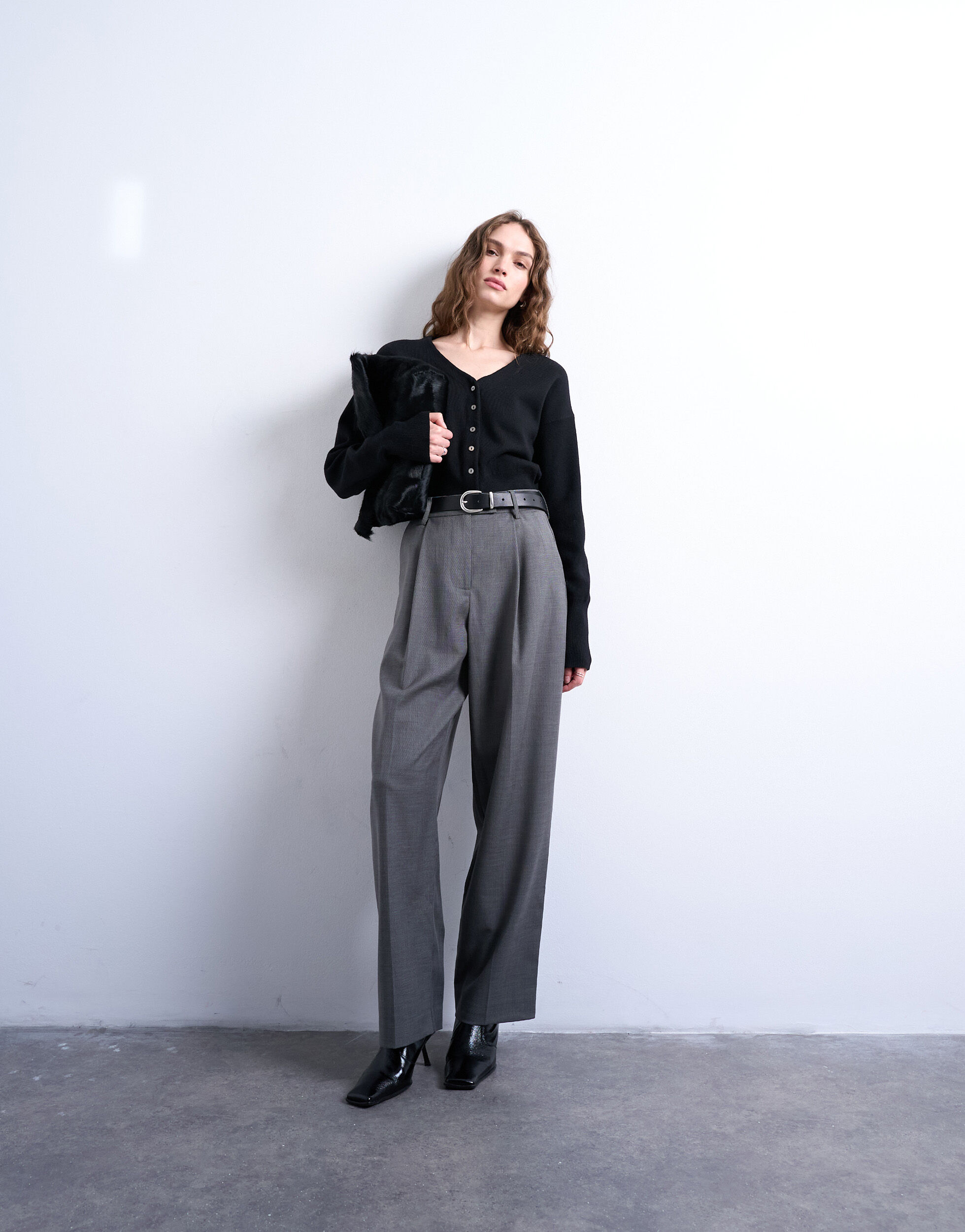 Tscompact Ls V-Neck Cardigan Noos