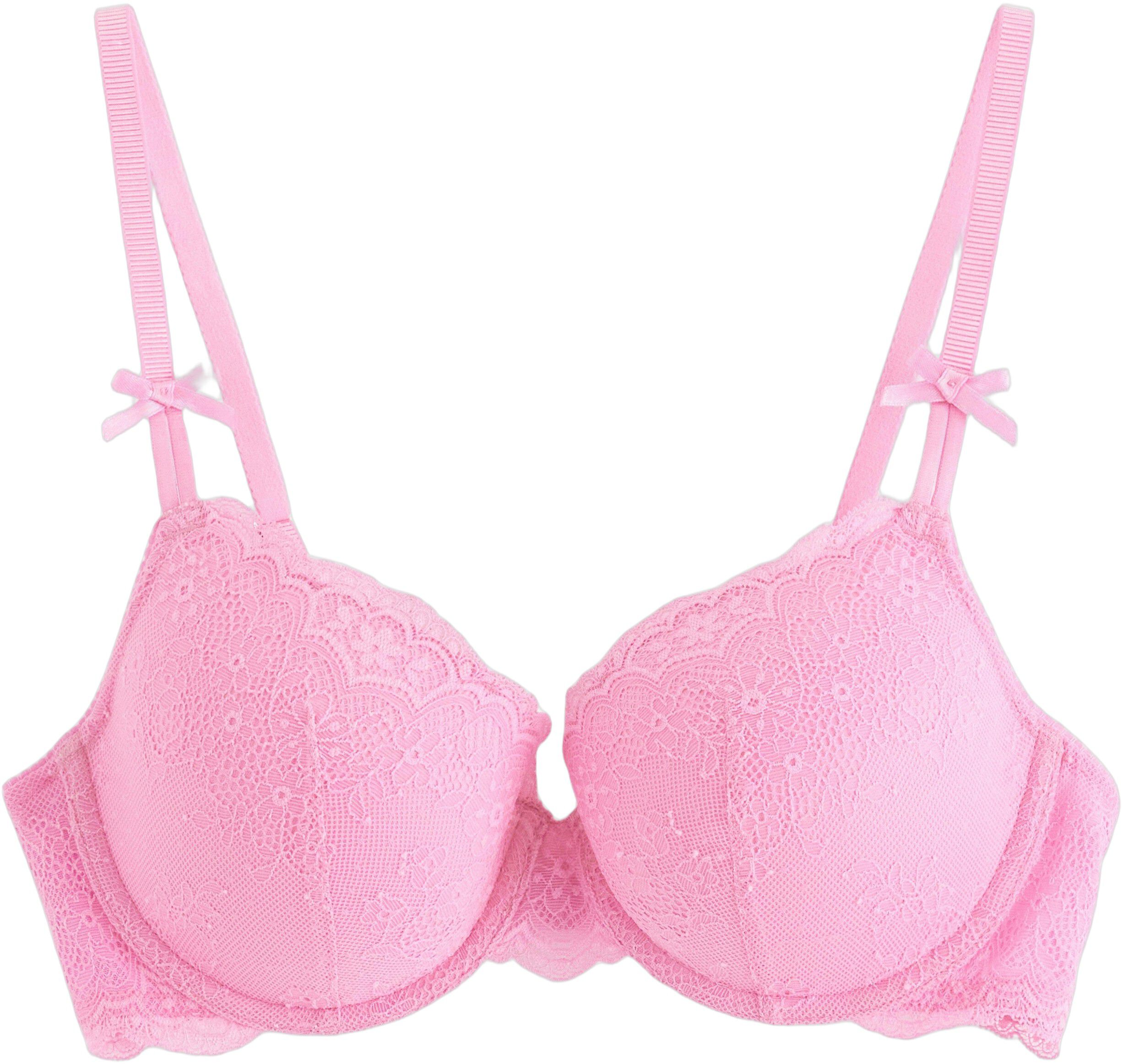 Lilja t-skjorte-BH med blonder