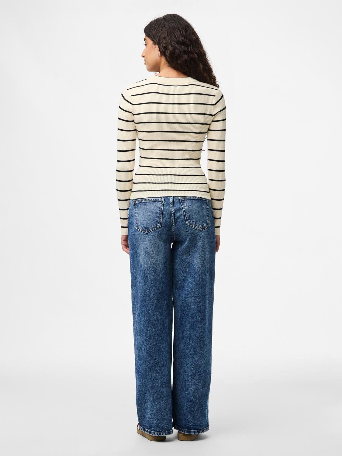 Pcmira New Ls O-Neck Knit Noos Bc