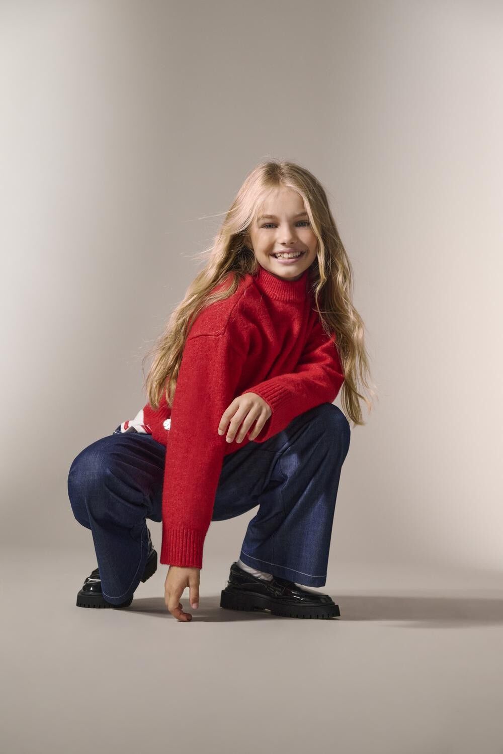 KOGRENE LIFE LS BUTTON O-NECK CP KN