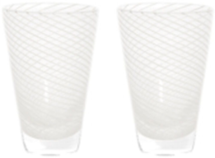 Yuka Swirl Glas - Pakke med 2