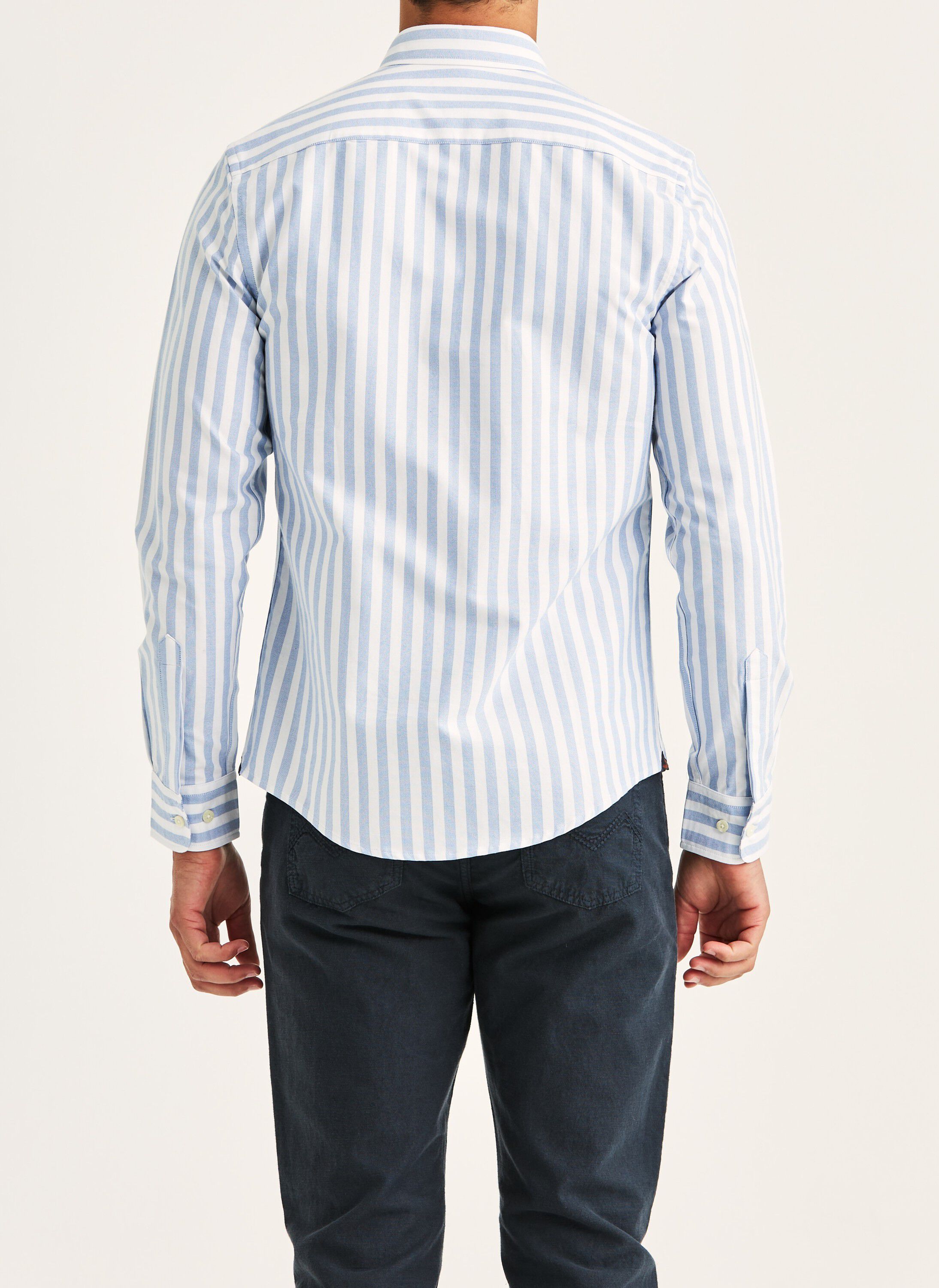 Douglas Oxford Stripe Shirt-Slim Fit