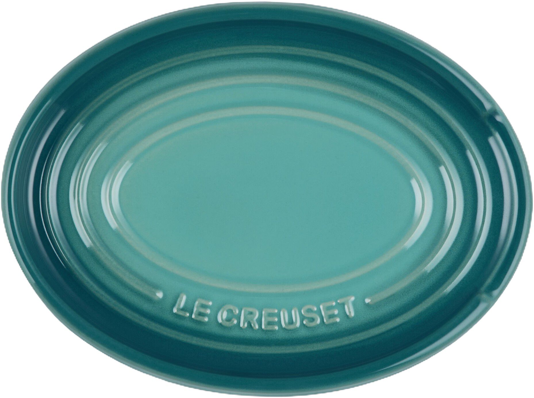 Le Creuset Signature stent&oslash;j oval grydeskeholder Bleu Riviera