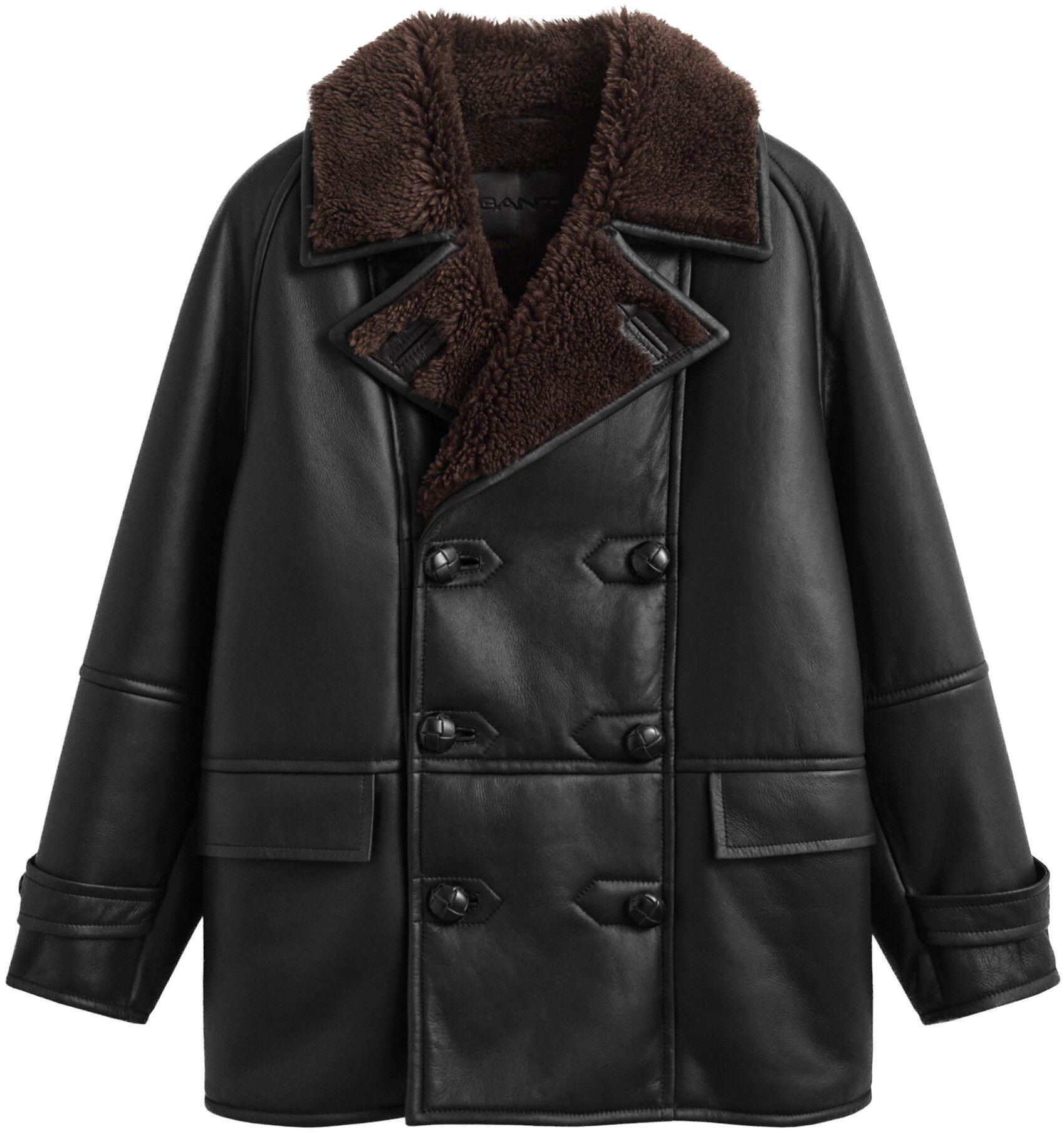 SHEARLING PEACOAT