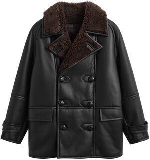 SHEARLING PEACOAT