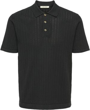 ONSMOON REG 12 SS POLO KNIT NOOS