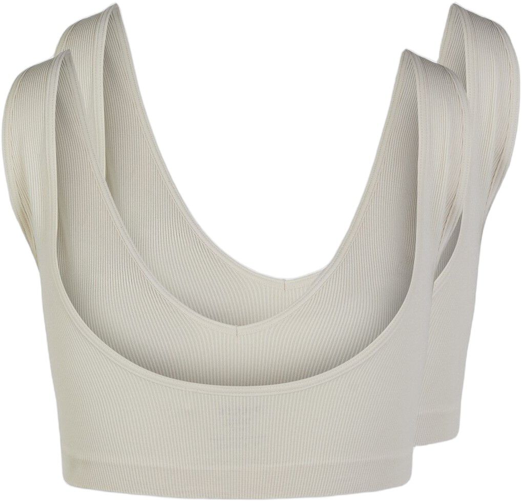 PCSYMMI RIB BRA TOP 2-PACK NOOS BC
