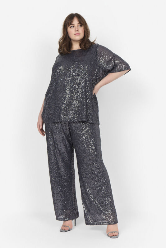 Curvy WA-KATHRINE 1 Bluse M&oslash;rk gr&aring;