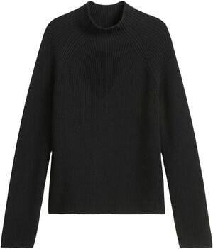 Pullover, longsleeve, stand-up coll