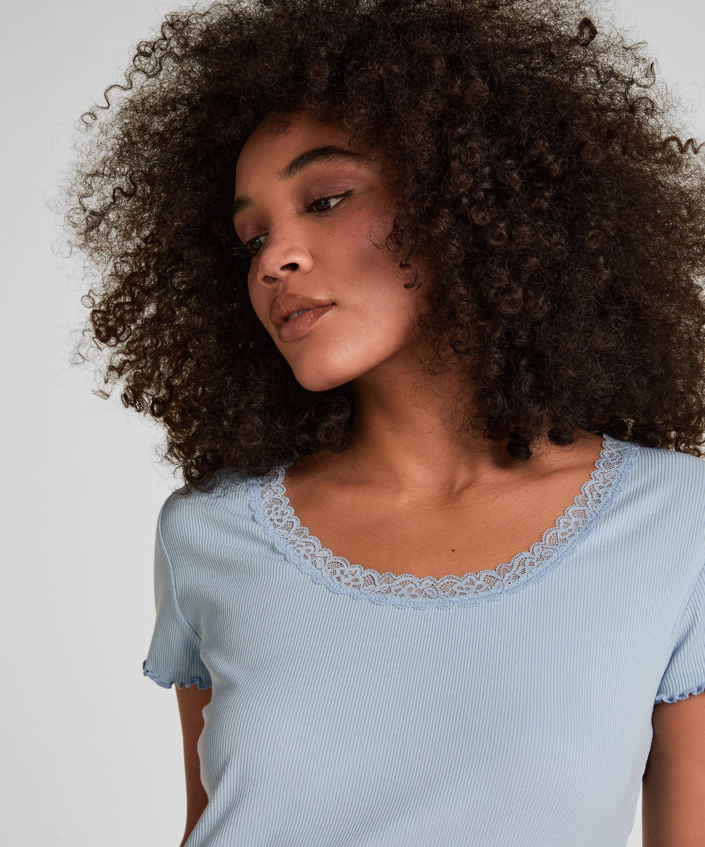 Pyjama Top Jersey Rib