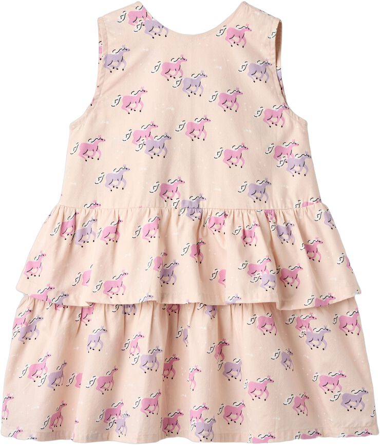 UNICORN DRESS W. RUFFLE & BOW