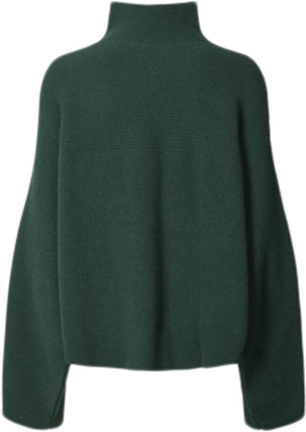 Eco merino ribbed wide sleeve